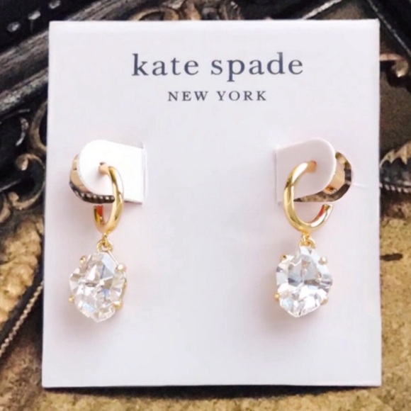 KATE SPADE • Treasure Trove Huggies Hoop Earrings - Picture 5 of 5